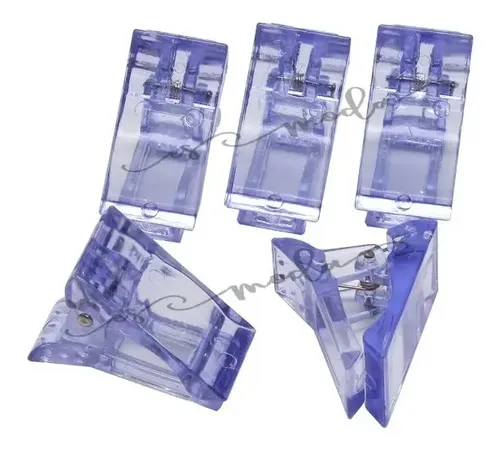 Pinzas Clips Para Dual System Polygel De Colores Pack 5 Unid - Imagen 4