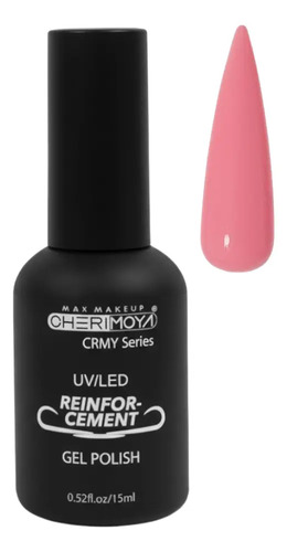 Base Rubber Para Nivelación De Uñas Cherimoya 15ml Con Color 006 Rosado