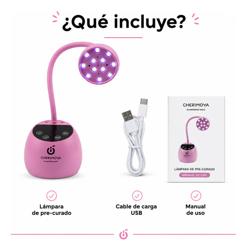 Lámpara Uv/led Flor De Loto Digital 27w Uñas Soft Gel Pres Rosa - Imagen 4