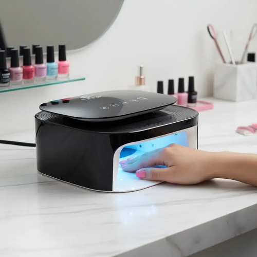 Lámpara Profesional Uv/led 72w Inalámbrica De Uñas Cherimoya Negro - Imagen 9