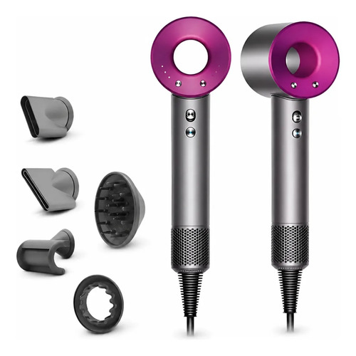 Secador Supersonico  Secador De Pelo Con Difusor Profesional Gris