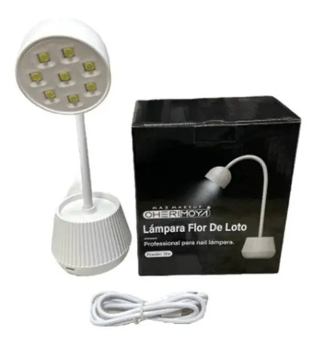 Lámpara Led 18w Cherimoya Secado Rápido Uñas Gel Blanco Recargable - Imagen 5