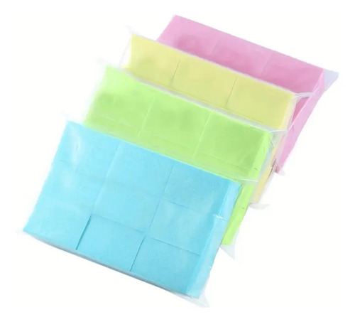 Algodon Sin Pelusa O Papel Sin Pelusa De Colores Manicure - Imagen 2