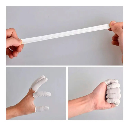 Dedales De Látex Para Manicure O Cunas Para Dedos 100 Pcs - Imagen 3