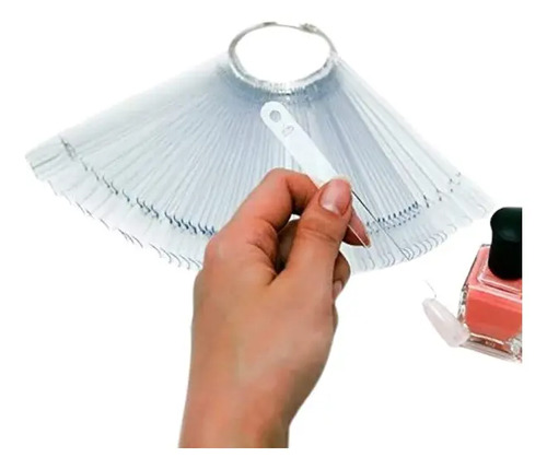 Muestrario Abanico De 50 Uñetas Para Practicar Manicure - Imagen 6