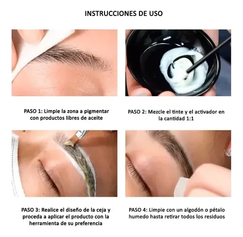 Tinte Henna Para Cejas Y Pestañas Orgánico Iconsign - Imagen 3