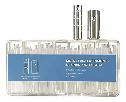 Moldes Tips Uñas Dual System Sandwich Para Polygel 240 Pzs Cuadrada Medium