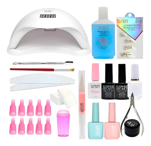 Kit De Esmaltado Permanente Completo + Lámpara 48 Watts #03