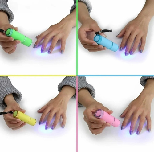 Linterna O Lampara Led Uv Para Secado De Gel Y Esmaltes Uñas Rosa - Imagen 4