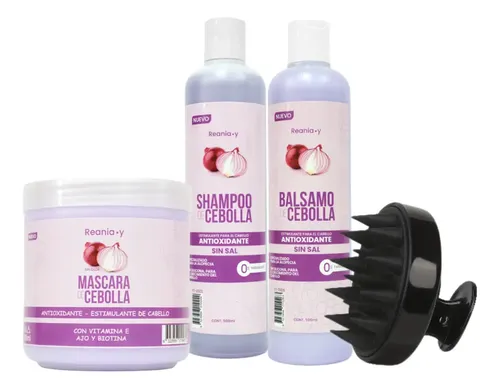 Kit Shampoo Tratamiento Cebolla Crecimiento Capilar