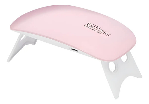 Lampara Led 6 Watts Usb Secado Esmalte Permanete Gel Polygel Rosa Chicle
