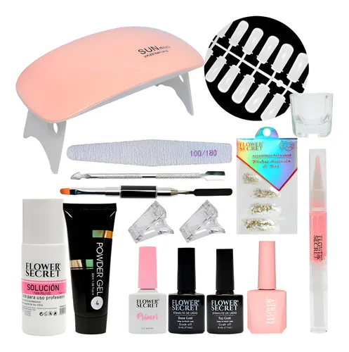 Kit De Polygel + Lampara 6 Watts + Esmaltes Permanentes Surtidos