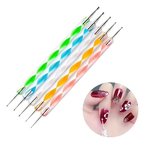 Set De 5 Punteros Para Decoracion De Uñas