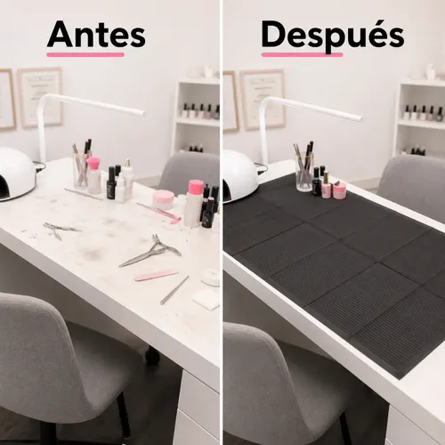 Campos De Trabajo Desechables Manicure Pack 50 Unid Negro - Imagen 8