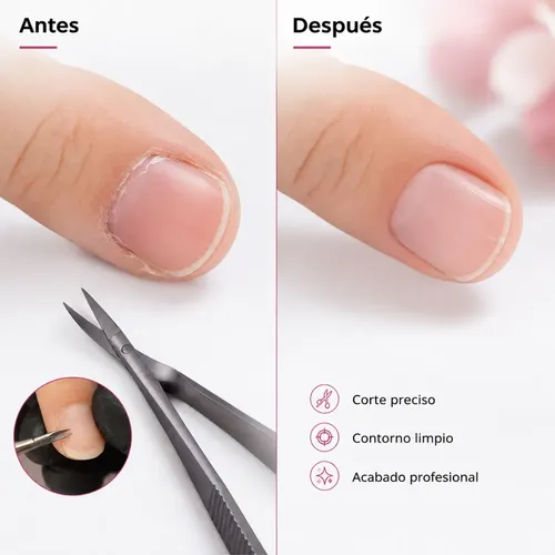 Tijera De Alta Precisión Para Cutículas Manicura Rusa - Imagen 6