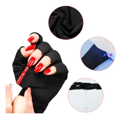 Guantes De Protección Uv Para Manicure Anti Uv 1 Par - Imagen 7