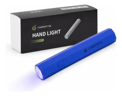 Mini Lámpara Portátil Precurado Soft Gel 3w Uv Led Cherimoya Azul