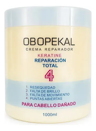 Crema De Reparación Capilar Total Keratine 4 Obopekal 1000ml