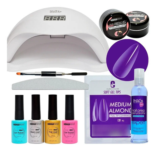 Kit Soft Gel Completo + Lampara De 48w + Esmaltes - Imagen 4