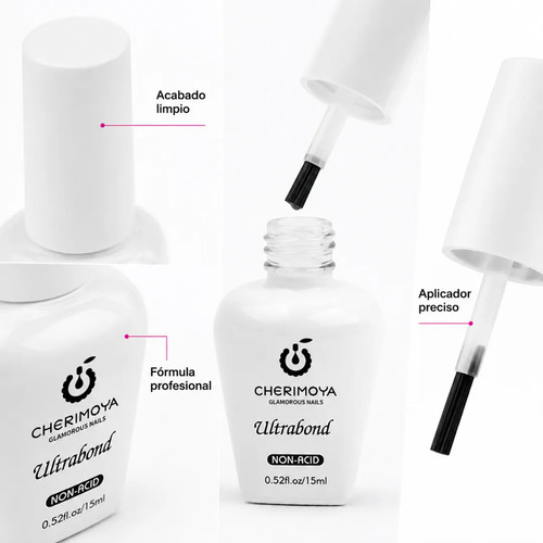 Ultrabond Primer Cherimoya 15ml Adherente Uñas Gel Y Acrílic - Imagen 3