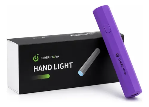 Mini Lámpara Portátil Precurado Soft Gel 3w Uv Led Cherimoya Lila