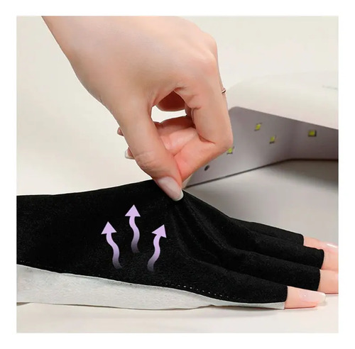 Guantes De Protección Uv Para Manicure Anti Uv 1 Par - Imagen 6