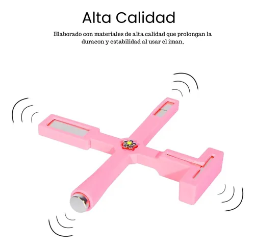 Imán 5 En 1 Cruz Ojo De Gato Cat Eye Profesional Manicure Rosa - Imagen 4