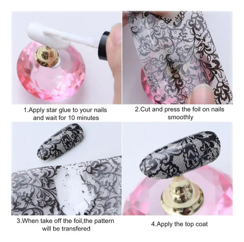 Papel Foil Para Uñas Decoración Pack 4 Cajas - Imagen 3