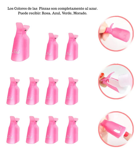 Kit Retiro Esmalte Permanente Uñas Acrílicas Gel Manicurepro - Imagen 7