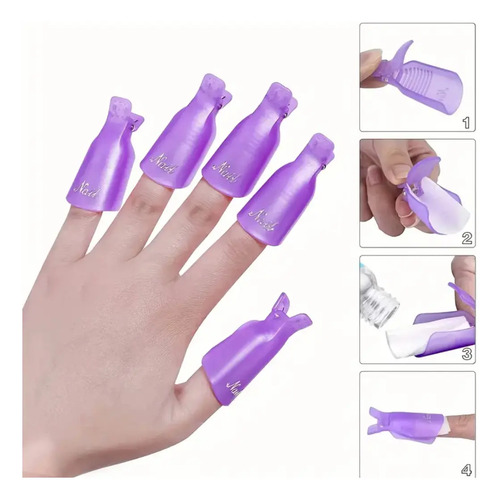Pinzas Para Retiro De Esmaltado Permanente O Keeper Reusable - Imagen 5