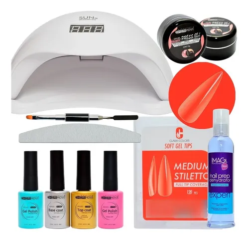 Kit Soft Gel Completo + Lampara De 48w + Esmaltes - Imagen 7
