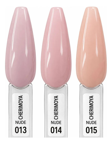 Esmalte Nude Traslúcido Cherimoya 12 Ml Esmaltes Francesa 015 Nude Rosa - Imagen 5