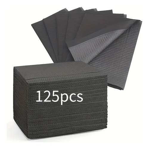 Campos De Trabajo Negro Desechable 125 Unidades Manicure - Imagen 2