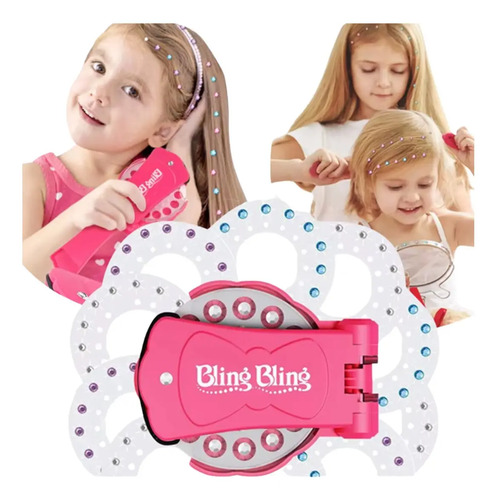 Bling Blinger Maquina Para Adornar Cabello Y Accesorios Rosa