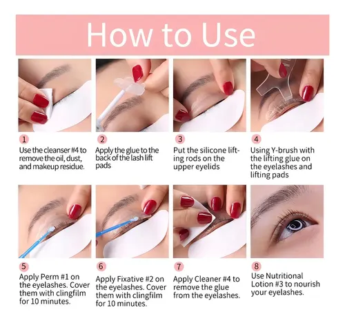 Lifting Permanente De Pestañas Lash Lift Transparente - Imagen 8
