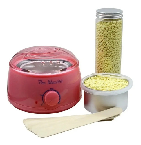 Kit Depilación Olla Calentadora + Cera 400 Gr + Aplicadores