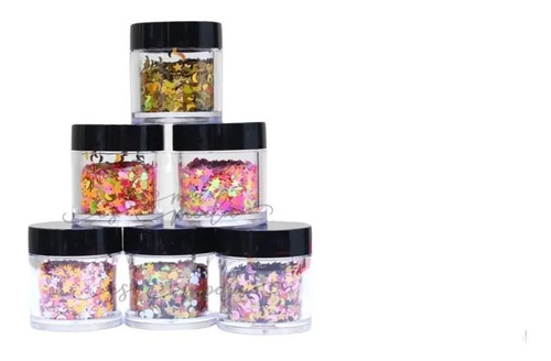 Confeti Decorativo Surtido Para Uñas Pack 6 Unidades - Imagen 2