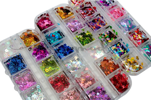 Pack 3 Confeti Para Decoración De Uñas Surtido Manicure - Imagen 8