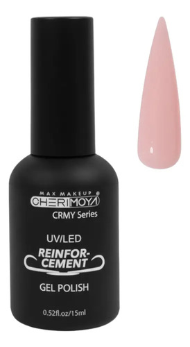 Base Rubber Para Nivelación De Uñas Cherimoya 15ml Con Color 001 Rosa Bebe