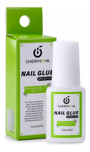 Pegamento Para Tips Uñas Postizas Con Pincel Cherimoya