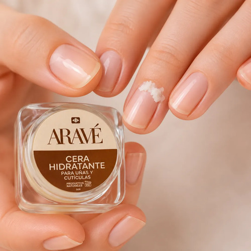 Cera Hidratante De Cutículas Y Uñas Aravé 5g Producto Vegano Transparente / Natural - Imagen 6