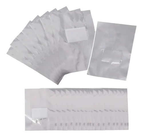 Papel Aluminio Con Algodón Para Retiro De Manicure 24 Piezas