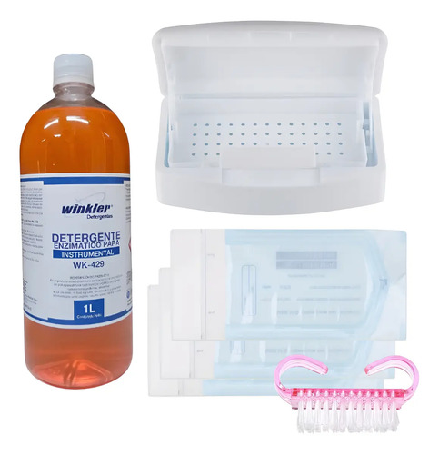 Bandeja Esterilizadora Con Detergente Enzimático + Bolsas
