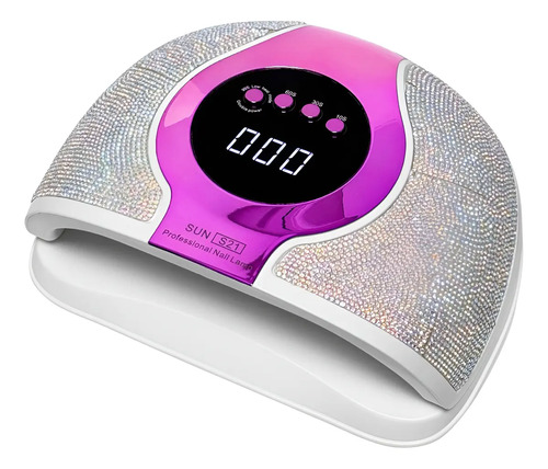 Lámpara De Uñas S21 Uv Led 288w Secador De Uñas Gel Potente Fucsia