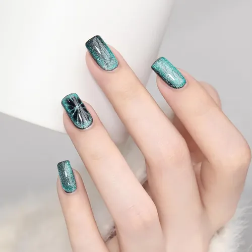 Imán 5 En 1 Cruz Ojo De Gato Cat Eye Profesional Manicure Rosa - Imagen 6